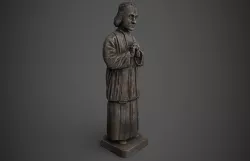 Saint Statue Low-poly 3D model