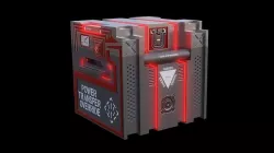 Sci Fi Crates Red Green And Blue Variations Low-poly 3D model