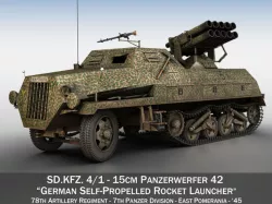 SDKFZ 4 - Panzerwerfer 42 - 7PD 3D model