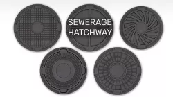 Sewerage hatchways set 3D model