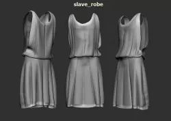 slave robe Low-poly 3D model