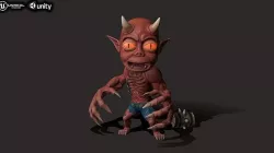 Small Daemon - Game Ready Low-poly 3D model