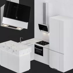 Small Modern Kitchen 3D model