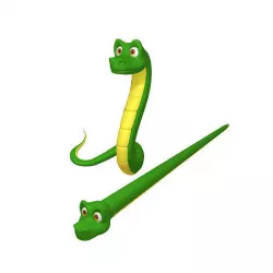 Snake Cartoon 3D model