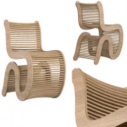 Spline Chair 3D model