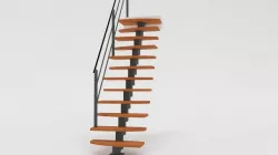 Steep stairs 3D model