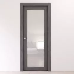 Stylish satin glass door 3D model