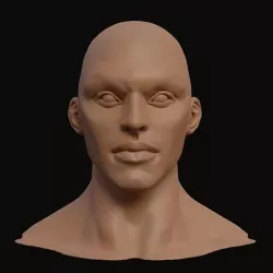 Stylized Heroic Human Male Head 3D model