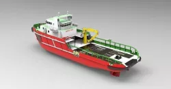 Supply ship Indo Low-poly 3D model