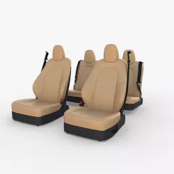 Tesla Model Y Seats Cream 3D model