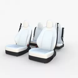 Tesla Model Y Seats White 3D model