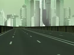The Matrix Freeway Low-poly 3D model
