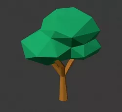 Tree low-poly Low-poly 3D model