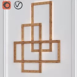 TRINITY wall Sconce by next level design studio 3D model