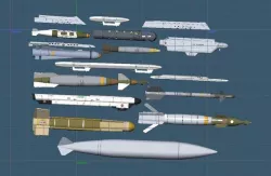 USAF A-10C Weapons Set 3D model