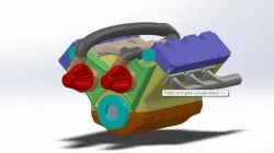 V6 ENGINE 3D model