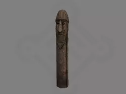 Viking pole god Odin Low-poly 3D model