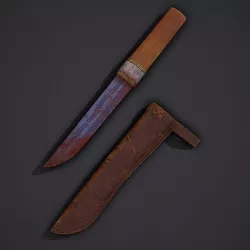 Viking Style Dagger Low-poly 3D model