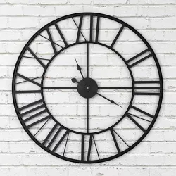 Wall Clock Cast Iron - Roman Numbers Low-poly 3D model