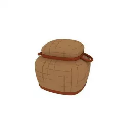 Wicker box 3D model