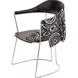 Wire Frame Dining Chair with blanket 3D model