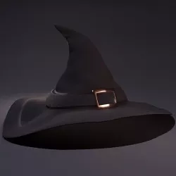 Witch Hat Low-poly 3D model