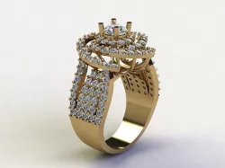 women ring 2020 design cad file R63 3D model
