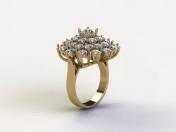 Women ring design popular 3dm cad file R93 3D model