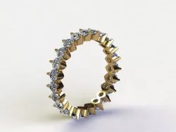 women ring small design R53 3D model