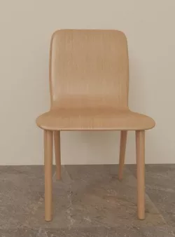 Wooden chair 3D model