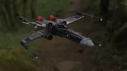 X-Wing 3D model with cockpit  Low-poly 3D model