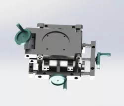 Xyz and angle oof four-axis adjustment platform 3D model