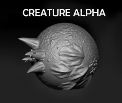 Zbrush Creature Alpha 3D model