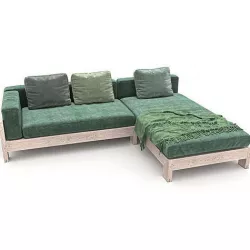 119-Sofa Minotti ALISON IROKO 3 3D model