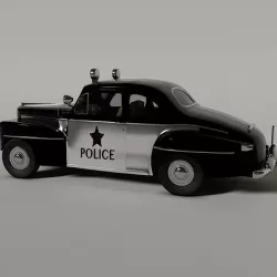 1948 ford police car 3D model