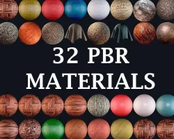 32 PBR Materials bundle Texture