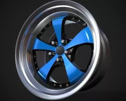 326 Power Yabaking KF Racing Spoke Low-poly 3D model