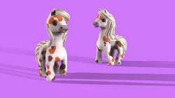 3d model pony Low-poly 3D model