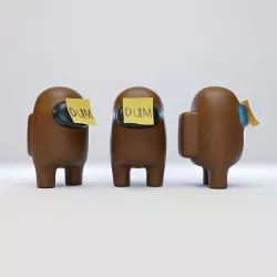 Among Us Dum Sticky Note Character 3D model