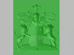 ancient knights shield 3D model