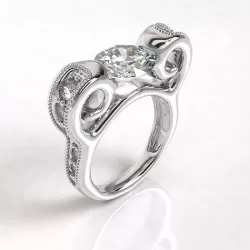 Anillo Solitario Elegante    Elegant Solitaire Ring 3D model