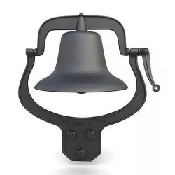 Antique iron cast school bell 3D model
