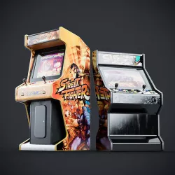 Arcade Game Machine Cabinet 3D model
