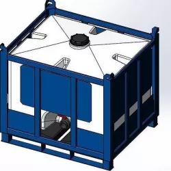 Assmans-ACO Container - Pallet Tank - PTC-125 3D model