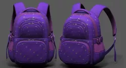 Backpack Camping bag baggage human scifi  Low-poly 3D model