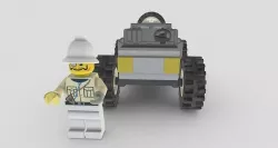 Baron Von Barron from Lego Racers 1999 game Low-poly 3D model