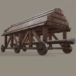 Battering Ram  Low-poly 3D model