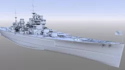 BATTLESHIP HMS PRINCE OF WALES 3D model