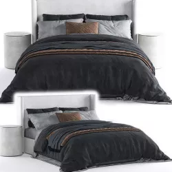 Bed RH Lawson  3D model