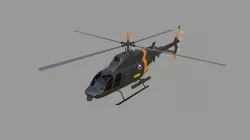 Bell ARH-70 ARAPAHO - The Armed Recon Helicopter Low-poly 3D model